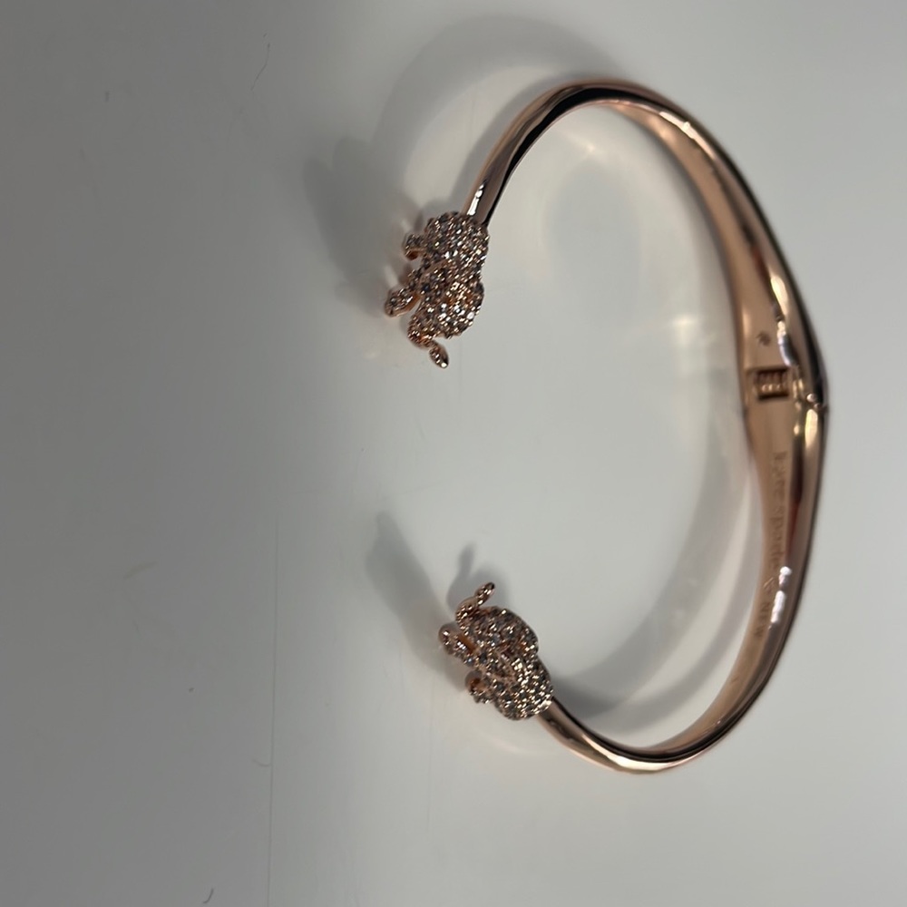 Kate spade rose gold elephant bangle